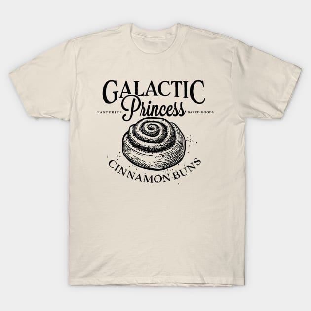 Galactic Princess Cinnamon Buns T-Shirt by MindsparkCreative
